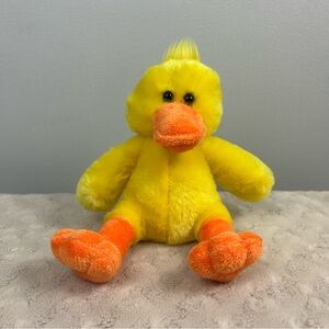 HIT Largo Florida Duck Plush Stuffed Animal Toy Yellow Orange Sitting Seated